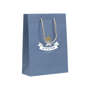 Logo trade promotional product photo of: Leaf It Bag recycled with jeans fibres (180 g/m²) M