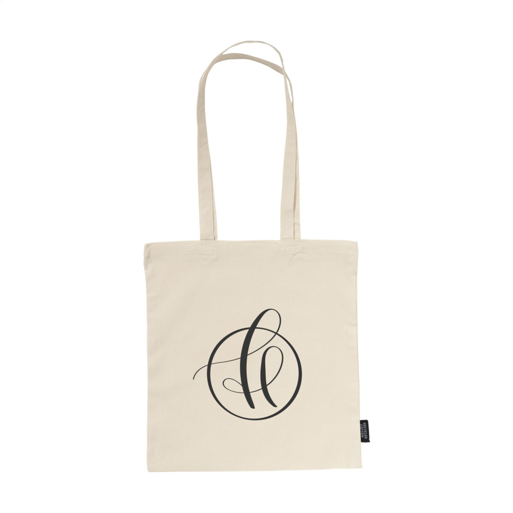 Logo trade promotional giveaways image of: ShoppyBag GRS Recycled Cotton (140 g/m²)