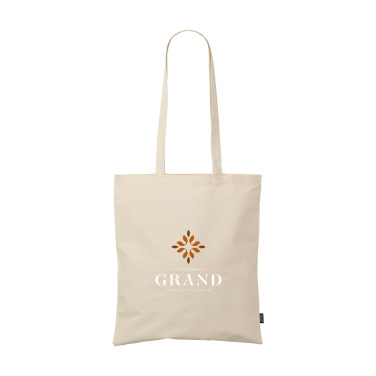 Logo trade promotional giveaways image of: ShoppyBag GRS Recycled Cotton (140 g/m²)