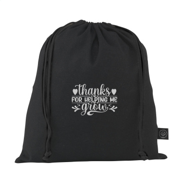 Logotrade promotional product picture of: Gift Pouch GRS Recycled Cotton (150 g/m²) M