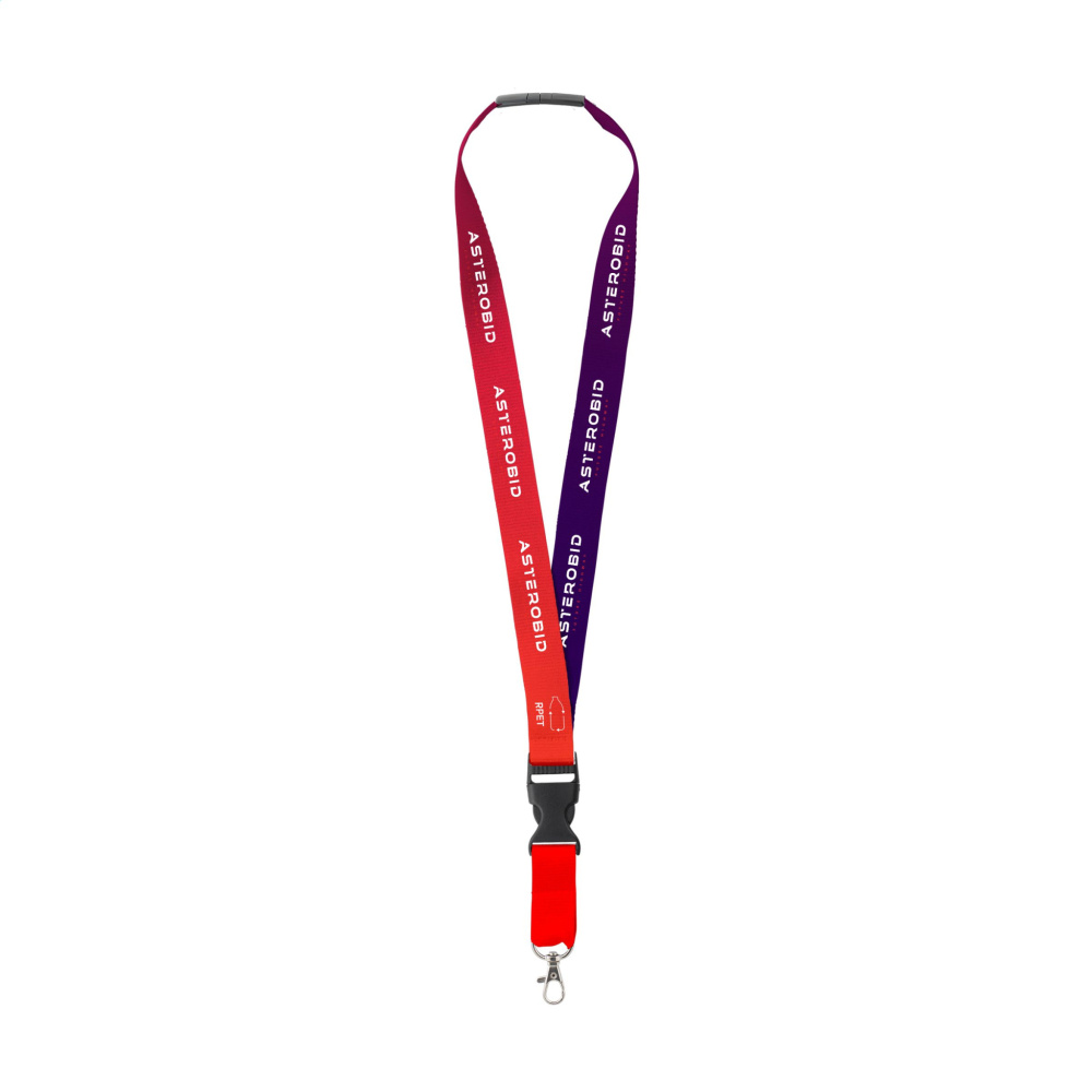 Logotrade promotional gift picture of: Lanyard Promo Complete Sublimation RPET 2 cm keycord