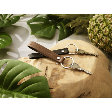 Logo trade promotional merchandise image of: Vegan Pineapple Leather Keyring