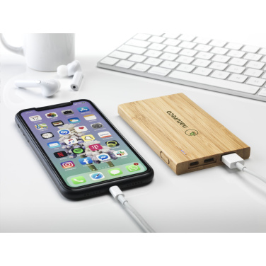 Logotrade advertising products photo of: Bamboo 4000 Powerbank external charger
