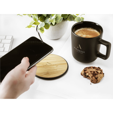 Logotrade promotional gifts photo of: Bamboo 10W Wireless Charger wireless fast charger