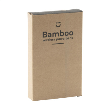 Logotrade promotional products photo of: Bamboo 8000 Wireless Powerbank wireless charger