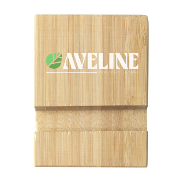 Logo trade advertising products image of: Supporto Bamboo phone stand