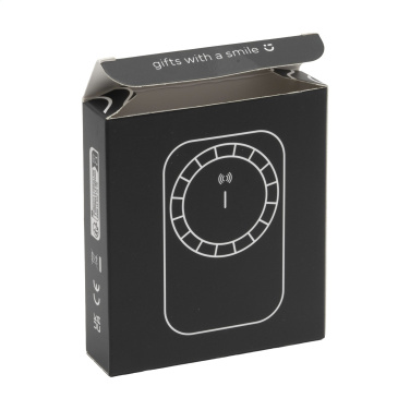Logo trade promotional items image of: Force Magnetic RCS Recycled Wireless Powerbank 5000