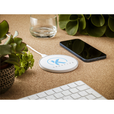 Logotrade promotional item image of: Coil RCS Recycled Wireless Charger