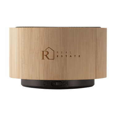 Logo trade promotional merchandise picture of: Wave Bamboo Wireless Speaker