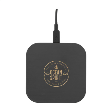 Logo trade advertising products image of: Bamboo Wireless Charger 15W