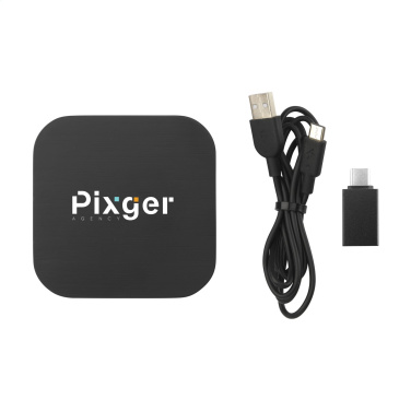 Logo trade promotional giveaway photo of: Bamboo Wireless Charger 15W