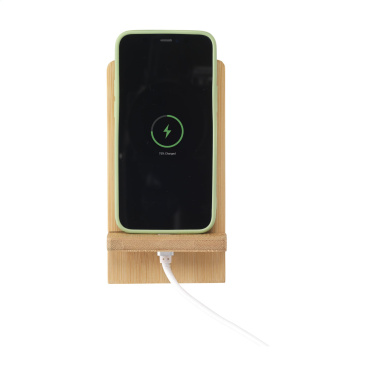 Logo trade promotional merchandise photo of: Miyo Bamboo Phone Stand