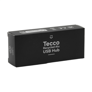 Logotrade advertising products photo of: Tecco GRS Recycled Alu USB Hub