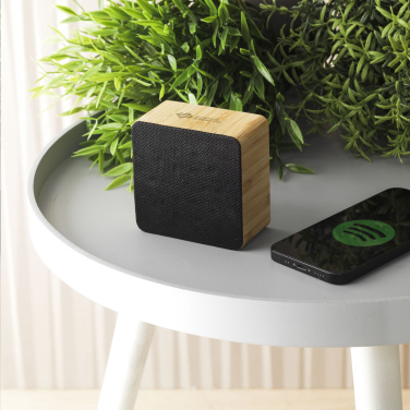 Logotrade promotional merchandise image of: Sonido 5W Bamboo wireless speaker