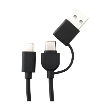 Logo trade promotional giveaways picture of: TriCharge RCS  Recycled PU Wireless Charger