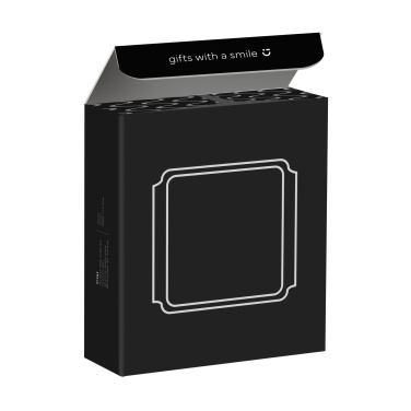 Logo trade business gifts image of: TriCharge RCS  Recycled PU Wireless Charger