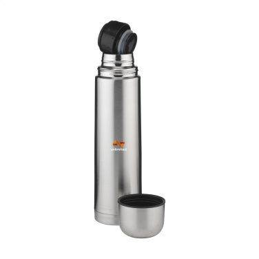 Logo trade promotional merchandise image of: Thermotop Maxi RCS Recycled Steel 1,000 ml thermobottle