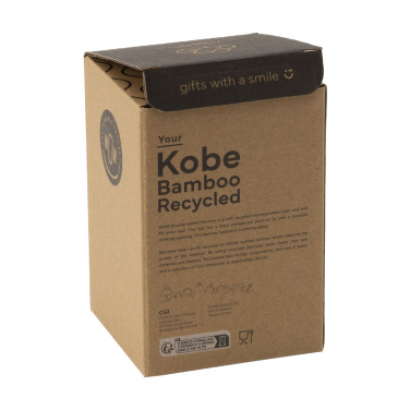 Logotrade promotional product image of: Kobe Bamboo RCS Recycled Steel 350 ml coffee cup