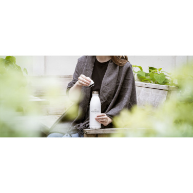 Logo trade business gifts image of: Topflask Premium RCS Recycled Steel drinking bottle