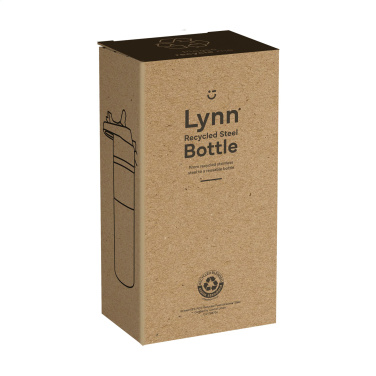 Logo trade promotional gifts image of: Lynn RCS Recycled Steel Bottle 500 ml