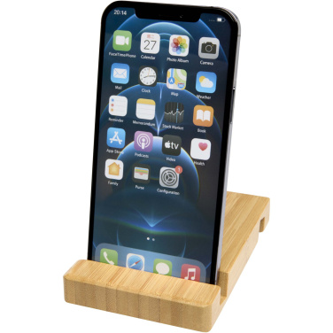 Logotrade promotional item image of: Bubup bamboo 2-angled tablet and phone stand