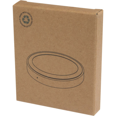 Logo trade promotional product photo of: Freal 15W recycled plastic wireless charging pad