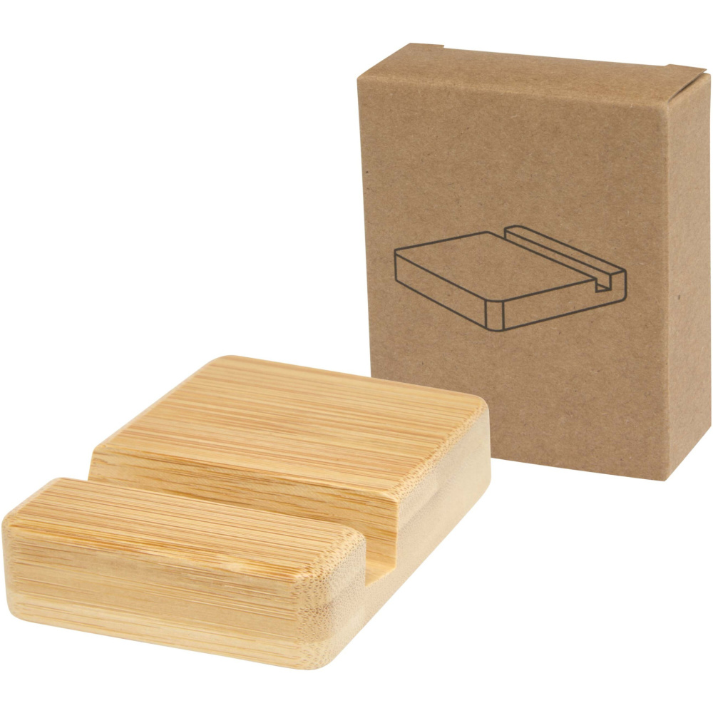 Logo trade corporate gifts picture of: Ebla bamboo phone stand