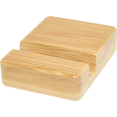Logo trade promotional products image of: Ebla bamboo phone stand