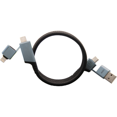 Logotrade promotional product image of: SCX.design C52 100W 4-in-1 rPET magnetic ultra fast charging cable 