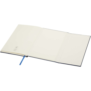 Logo trade promotional giveaways picture of: Alejandra A5 recycled plastic hard cover notebook