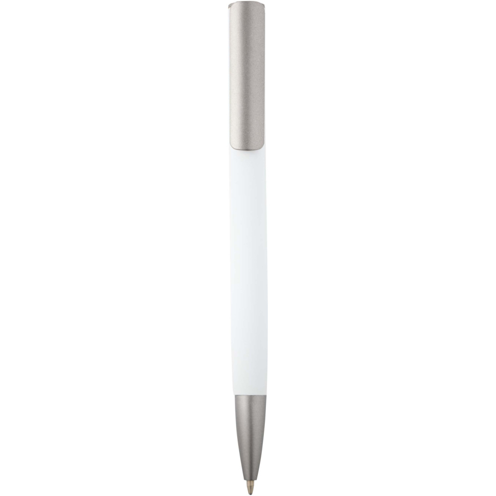 Logo trade business gift photo of: Ziggur aluminium ballpoint pen (blue ink)