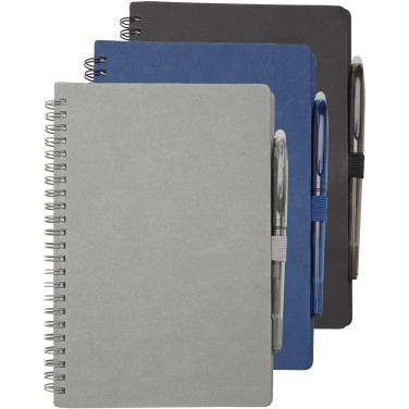 Logotrade advertising product image of: Slate reusable soft cover notebook and pen set (black ink)