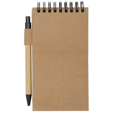Logo trade promotional items image of: Flipper sticky notepad with ballpoint pen (black ink)