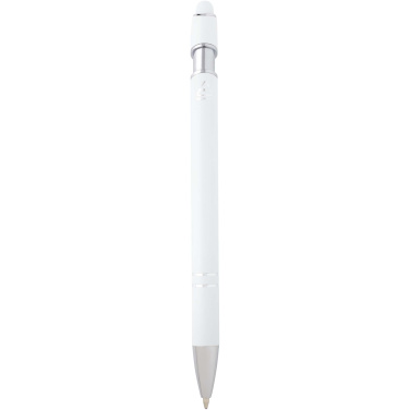 Logo trade promotional products image of: Kish ballpoint pen with silver finish (black ink)