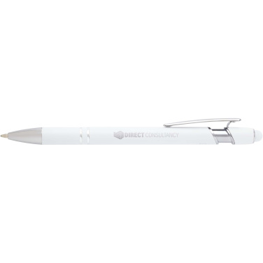 Logo trade advertising products image of: Kish ballpoint pen with silver finish (black ink)