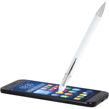 Logotrade business gift image of: Kish ballpoint pen with silver finish (black ink)