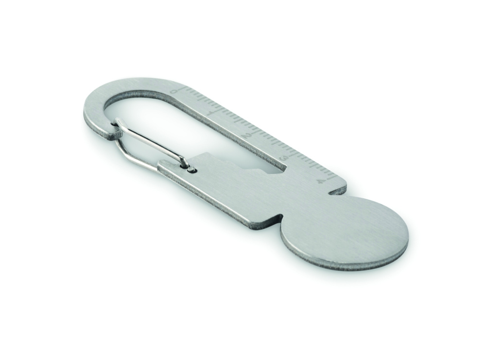 Logo trade promotional giveaways image of: Multifunctional key ring token