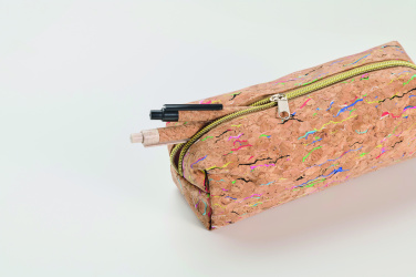 Logo trade promotional items image of: Coloured cork pencil case