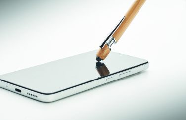 Logo trade promotional merchandise photo of: Ball pen in bamboo