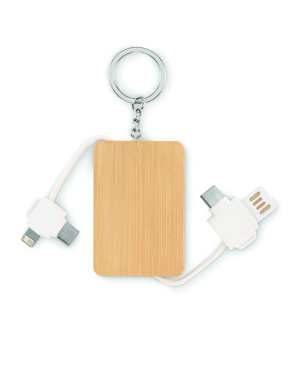 Logotrade promotional merchandise image of: Key ring charging cable