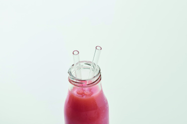 Logo trade promotional item photo of: 4 reusable glass straws