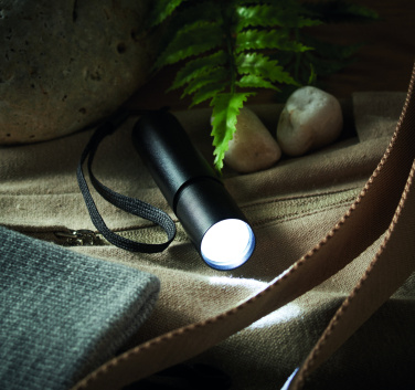 Logo trade promotional gift photo of: Aluminium rechargeable torch