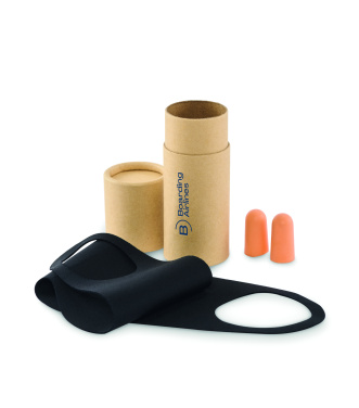Logo trade promotional merchandise picture of: Travel set in paper tube box
