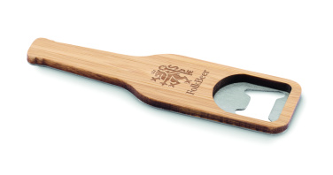 Logotrade promotional giveaway image of: Bamboo bottle opener