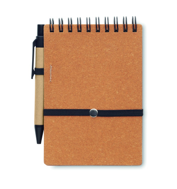 Logotrade promotional merchandise photo of: Recycled notebook with ball pen