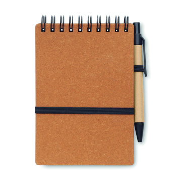 Logo trade advertising product photo of: Recycled notebook with ball pen