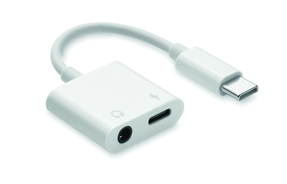 Logo trade promotional merchandise photo of: ABS jack audio splitter type C