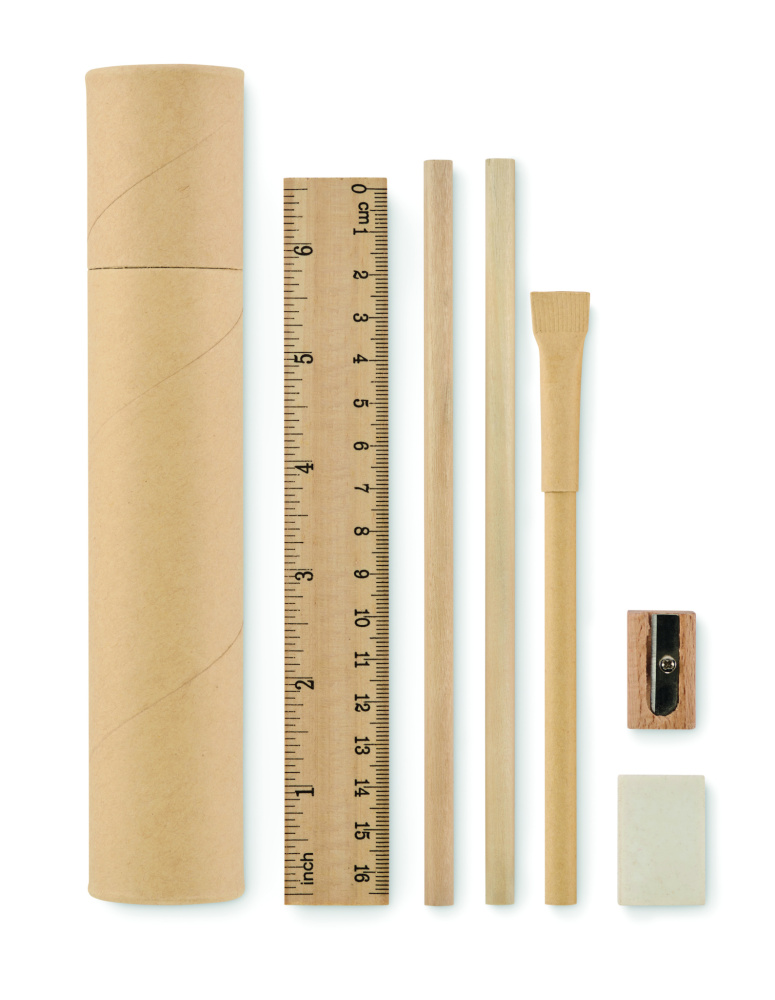 Logo trade promotional products picture of: Paper tube stationery set