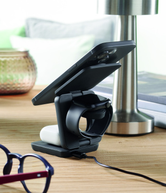 Logotrade advertising products photo of: 3in1 foldable charging station