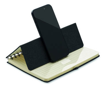 Logotrade promotional product image of: A5 notebook with phone holder